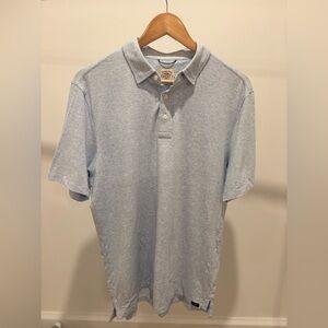 Faherty Movement 100% cotton Light Blue Polo Shirt